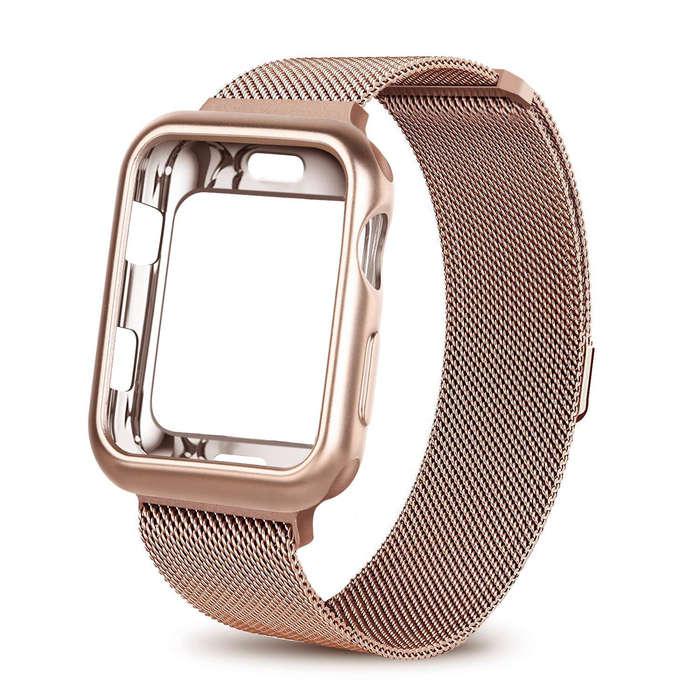 WEFU Stainless Steel Mesh Apple Watch Band