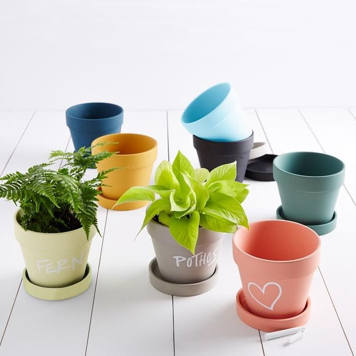 West Elm Chalkboard Planters