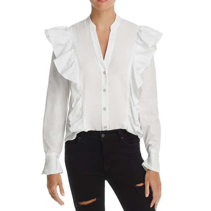 WeWoreWhat x Bloomingdale's Ruffle Trim Shirt