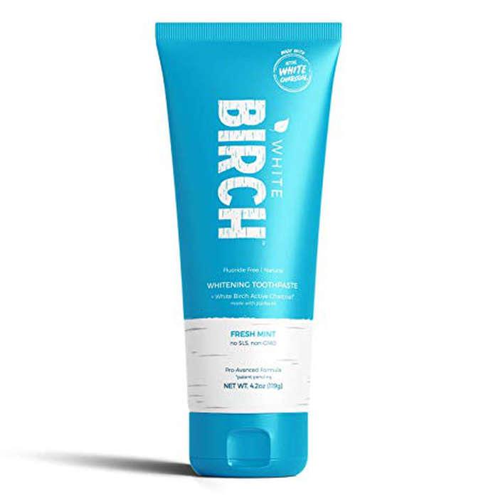 White Birch Activated White Charcoal Teeth Whitening Toothpaste