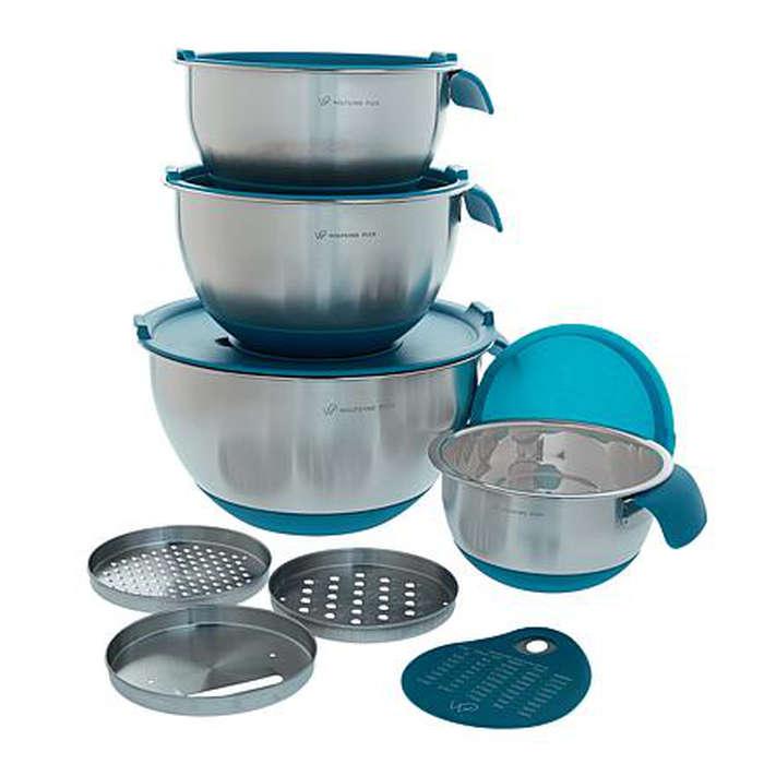 Wolfgang Puck 12-piece Stainless Steel Mixing Bowl Prep Set