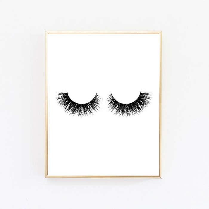 WordsAndConfetti Lashes Print