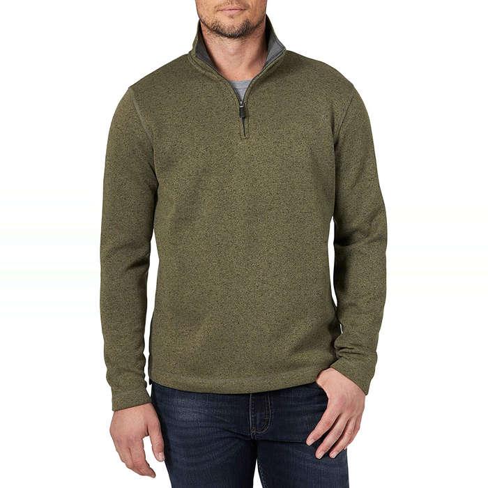 Wrangler Long Sleeve Fleece Quarter-Zip