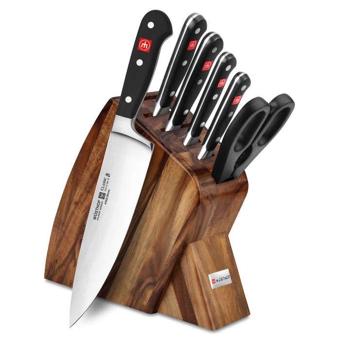 Wusthof Classic 7-Piece Slim Knife Block Set