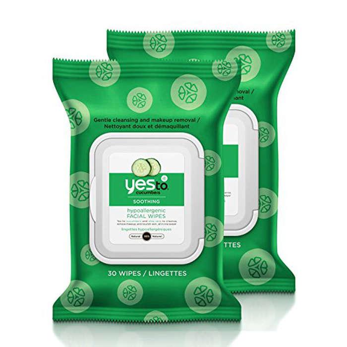 Yes To Cucumbers Soothing Hypoallergenic Facial Wipes