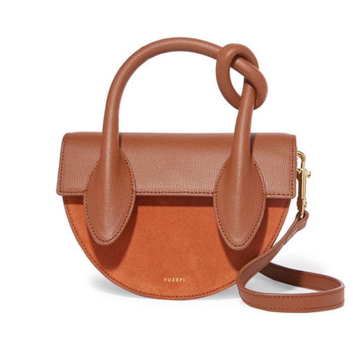 Yuzefi Dolores Colorblock Leather Crossbody Bag