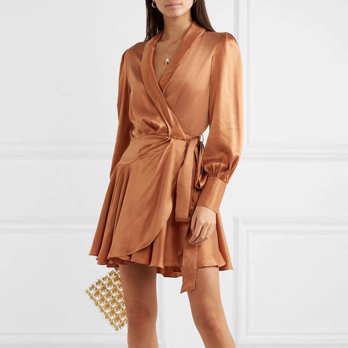 Zimmermann Super Eight Wrap Mini Dress