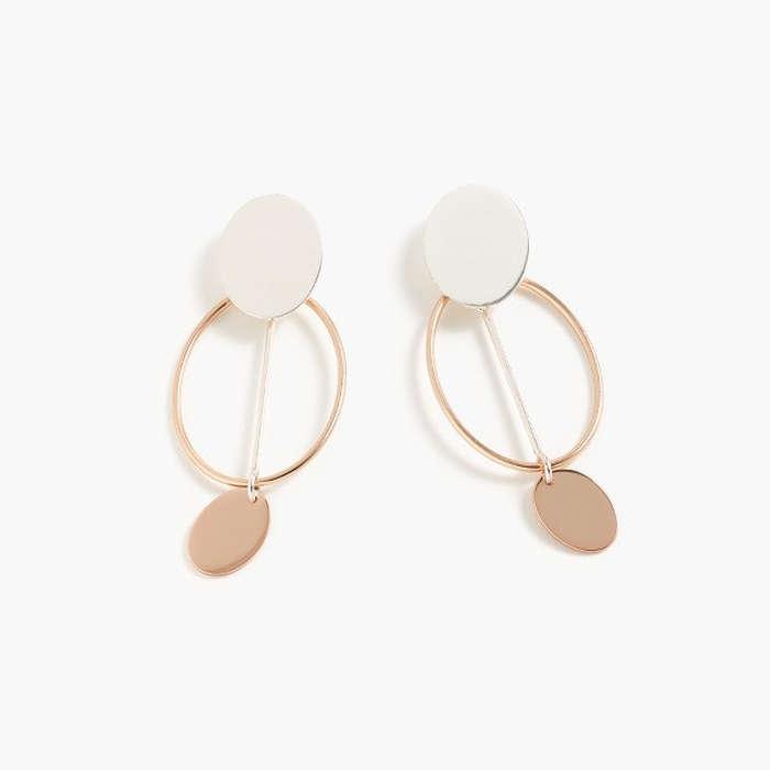 J.Crew Triple Oval Earrings